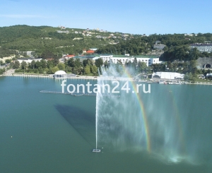 Плавающий фонтан "Женева", h=24 м